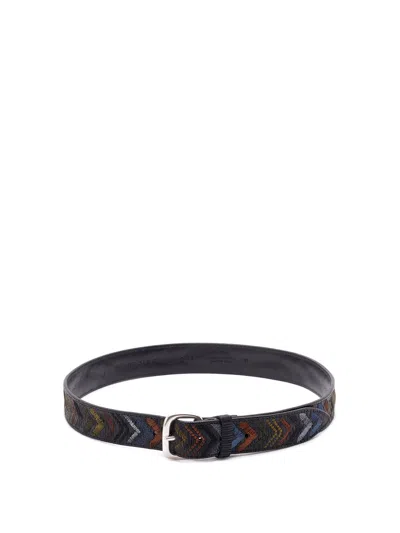 Orciani Embroidered Leather Belt