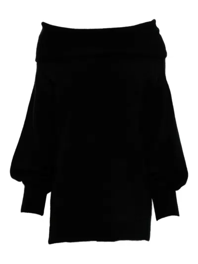 Malo Off-shoulder Balloon-sleeve Sweater