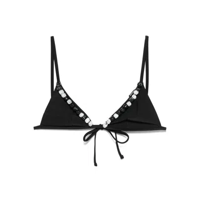 Sir Baci Beaded String Top Black In Black