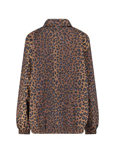 Adidas Originals Animal Print High Collar Sweatshirt With Side Pockets