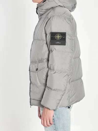 Stone Island Crinkle Reps Ny Puffer Jacket In Gray