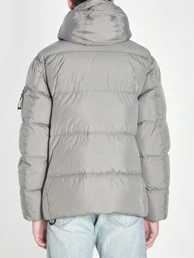 Stone Island Crinkle Reps Ny Puffer Jacket In Gray