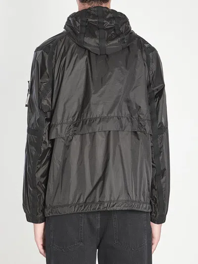 Stone Island Light Hooded Jacket Coats Grey In Gray