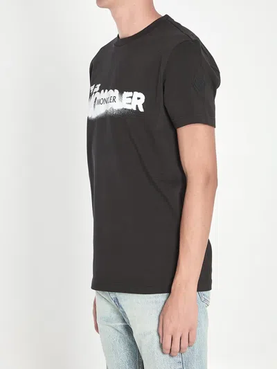 Moncler Printed T-shirt In Black