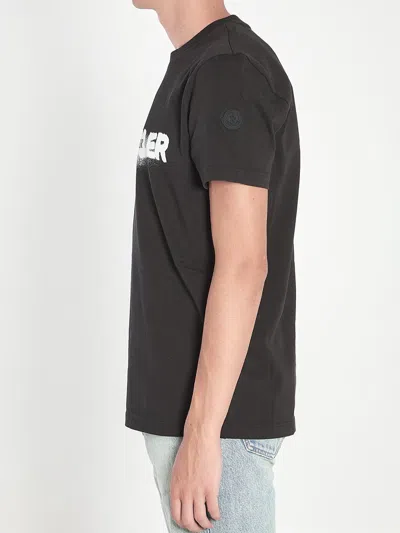 Moncler Printed T-shirt In Black