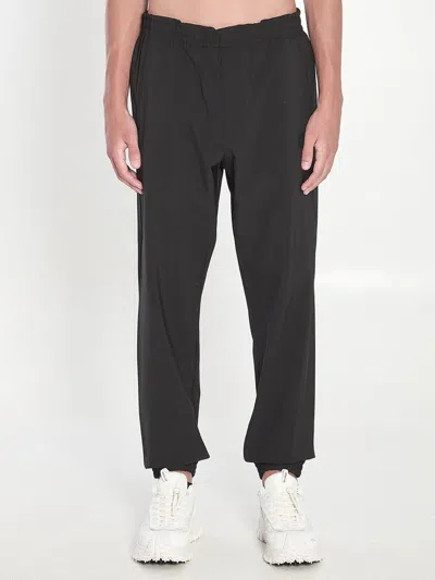 Moncler Elasticated-waistband Track Pants In Black