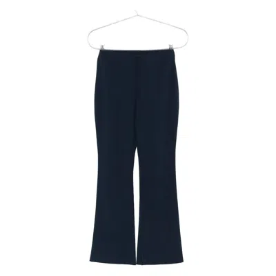 Calvin Klein Cropped Trousers In Blue