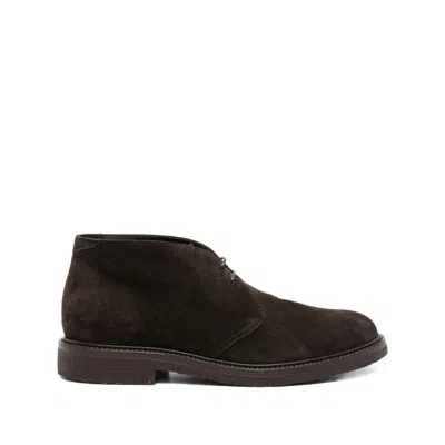 Henderson Baracco Man Ankle Boots Lead Size 13 Leather In Gray