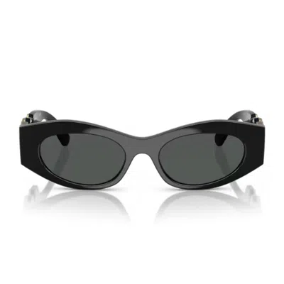Versace 54mm Irregular Sunglasses In Black