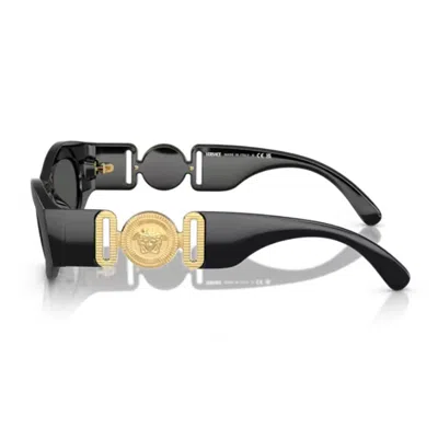 Versace 54mm Irregular Sunglasses In Black