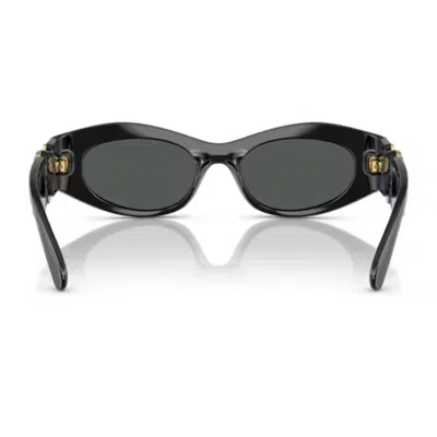 Versace 54mm Irregular Sunglasses In Black