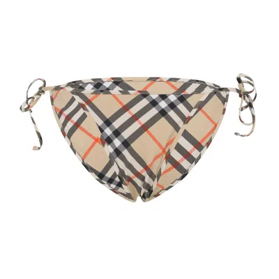 Burberry Sand Beige Bottom Bikini In Multi