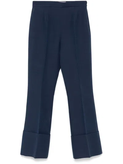 Valentino Garavani Trousers In Blue