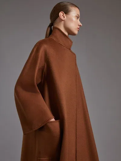 Max Mara Ludmilla Coat In Brown