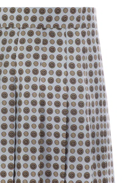 Max Mara Studio Madison Pleated Skirt In Neutral