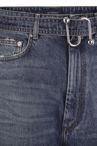 Sportmax Max Mara  Procida Denim Trouser Navy