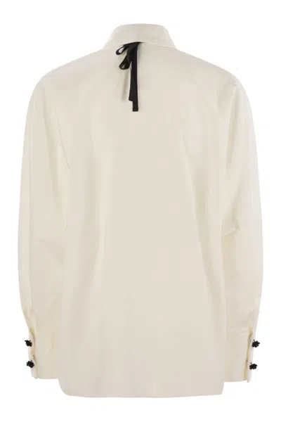 Max Mara Studio Roll Shirt White