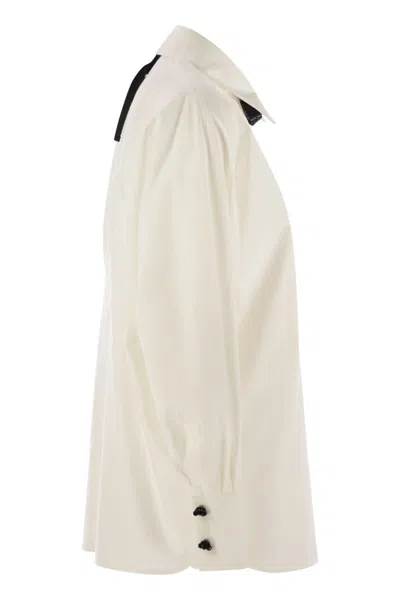 Max Mara Studio Roll Shirt White