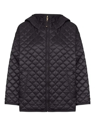 Max Mara The Cube Hooded Jacket With Quilted Pattern
