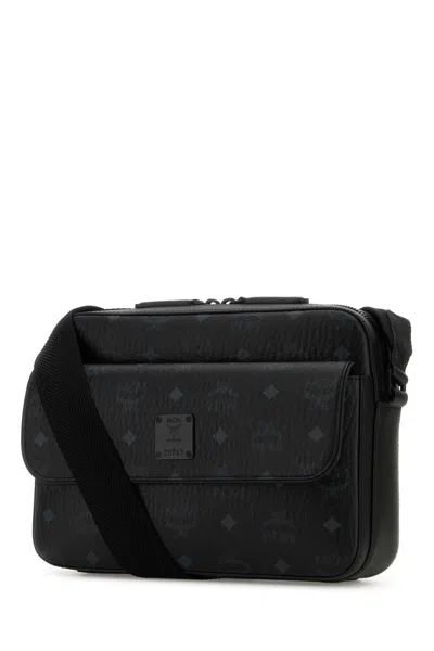 Mcm Printed Canvas Aren Messenger Crossbody Bag