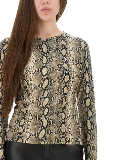 Michael Michael Kors Powder Recycled Viscose Tops In Green