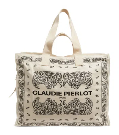 Claudie Pierlot Cotton Paisley Tote Bag