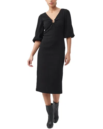 Trina Turk Madeline Textured Midi Dress In Black