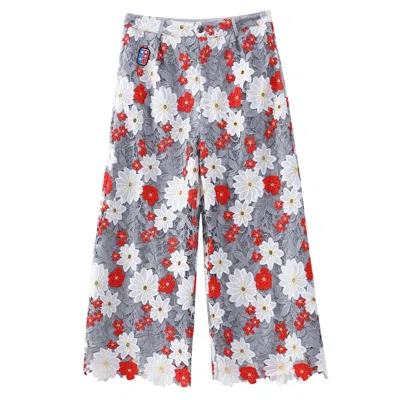 Veryrare Men's Ashen Petal Grove Guipure Pants In Gray