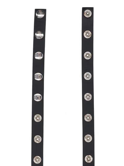 Attico Black Studs Belt