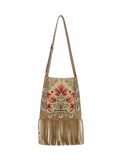 Valentino 'nellcôte' Studs Shoulder Bag In Neutral