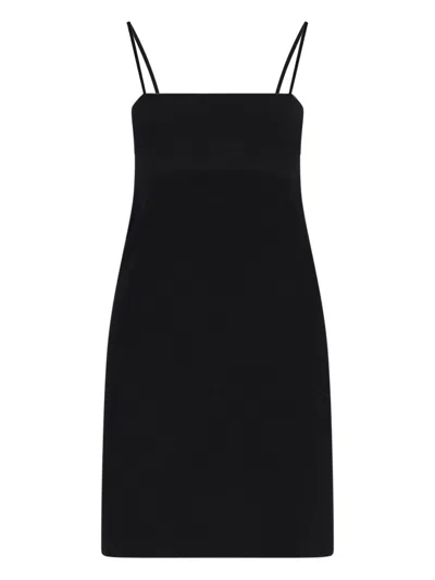 Alexander Wang Robe Mini Moulante À Strass In Black