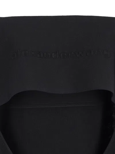 Alexander Wang Robe Mini Moulante À Strass In Black