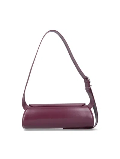 Jil Sander Small Rectangular Shoulder Bag With Adjustable Strap In Brown