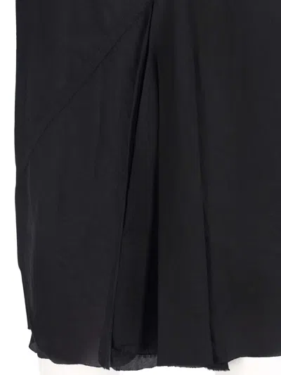 Rick Owens Cupro Midi Skirt