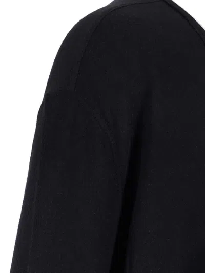 Rick Owens V-neckline Long Sleeves Asymmetric Hem Soft Texture
