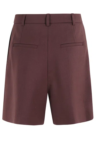Herskind Pleated Tailored Shorts In Red