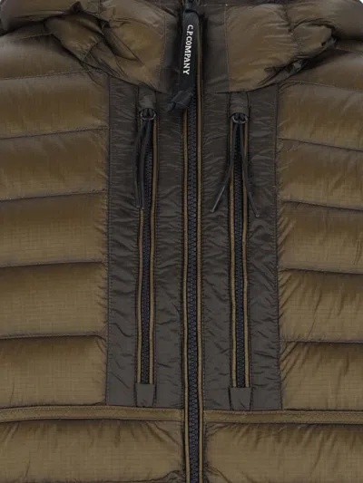C.p. Company Piumino Imbottito In Brown