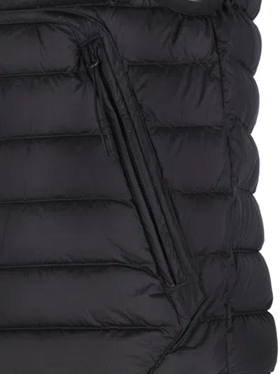 C.p. Company Quilted Puffer Gilet - Black In Black