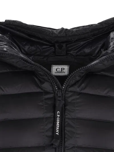 C.p. Company Quilted Puffer Gilet - Black In Black