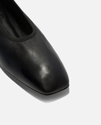 Aeyde Black Nomi Ruched Ballerina Flats In Black