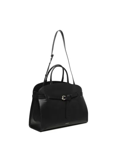 Coccinelle Medium Sabine Belted Cowhide Tote Bag