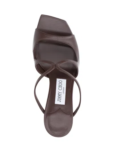 Jimmy Choo Anise 75 Leather Sandals