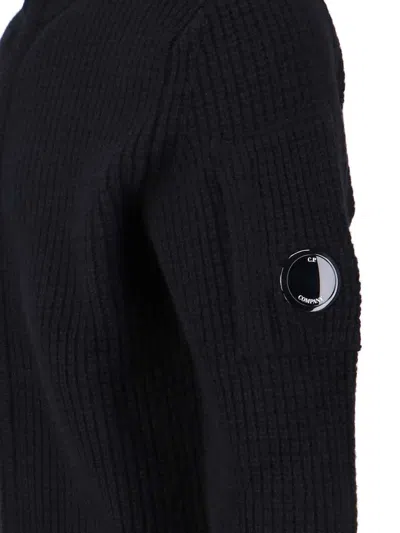 C.p. Company C.p.company Knitwear Crewneck In Black