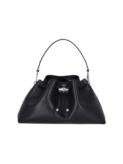 Jimmy Choo Borsa A Tracolla Bon Bon In Pelle Nera Donna
