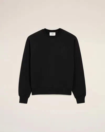 Ami Alexandre Mattiussi Black Cotton Ami De Coeur Sweatshirt Black