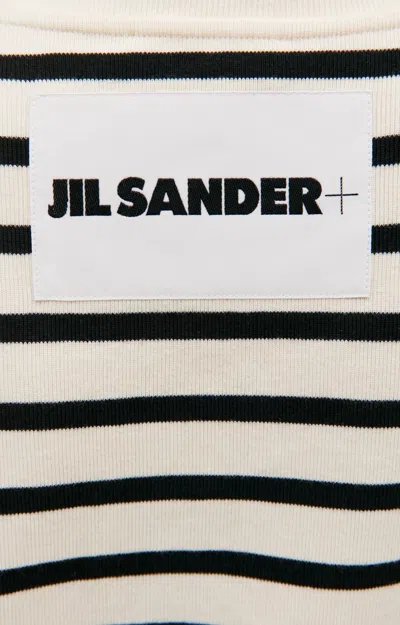 Jil Sander Marinière Cotton T-shirt In White