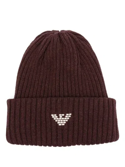 Emporio Armani Bonnet Hat Accessories In Red