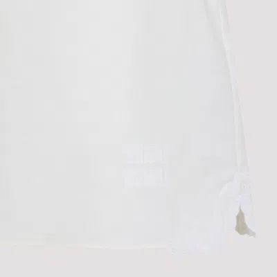 Miu Miu Lace-detail Mini Skirt In White