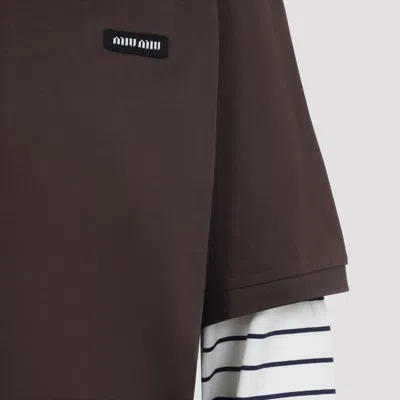 Miu Miu Polo In Brown