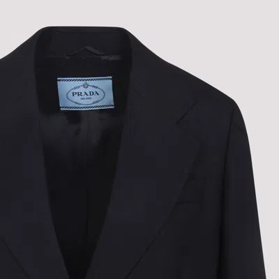 Prada Wool Jacket Notched Collar